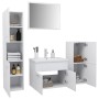 White chipboard bathroom furniture set by vidaXL, Bathroom furniture - Ref: Foro24-3070910, Price: 154,29 €, Discount: %