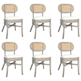 Dining chairs 6 units gray linen by vidaXL, dining chairs - Ref: Foro24-3071724, Price: 492,48 €, Discount: %