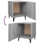 Mesitas de noche 2 uds madera contrachapada gris Sonoma de vidaXL, Mesitas de noche - Ref: Foro24-817318, Precio: 67,06 €, De...