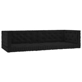 Kissen für Bodenpaletten, 6 Stück, schwarze Baumwolle von vidaXL, Kissen für Stühle und Sofas - Ref: Foro24-3068587, Preis: 2...