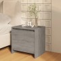 Mesita de noche madera de ingeniería gris Sonoma 45x34x44,5 cm de vidaXL, Mesitas de noche - Ref: Foro24-813046, Precio: 37,2...