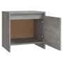 Mesita de noche madera de ingeniería gris Sonoma 45x34x44,5 cm de vidaXL, Mesitas de noche - Ref: Foro24-813046, Precio: 36,1...