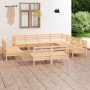 Juego de muebles de jardín 11 piezas madera maciza de pino de vidaXL, Conjuntos de jardín - Ref: Foro24-3083154, Precio: 498,...