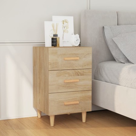 Sonoma oak engineered wood bedside table 40x40x66 cm by vidaXL, Nightstands - Ref: Foro24-812081, Price: 63,39 €, Discount: %