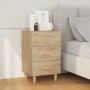 Sonoma oak engineered wood bedside table 40x40x66 cm by vidaXL, Nightstands - Ref: Foro24-812081, Price: 62,69 €, Discount: %