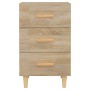 Mesita de noche madera de ingeniería roble Sonoma 40x40x66 cm de vidaXL, Mesitas de noche - Ref: Foro24-812081, Precio: 63,39...