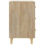 Sonoma oak engineered wood bedside table 40x40x66 cm by vidaXL, Nightstands - Ref: Foro24-812081, Price: 63,39 €, Discount: %