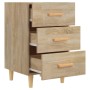 Sonoma oak engineered wood bedside table 40x40x66 cm by vidaXL, Nightstands - Ref: Foro24-812081, Price: 62,69 €, Discount: %