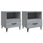 Nightstand 2 units Sonoma gray plywood by vidaXL, Nightstands - Ref: Foro24-817306, Price: 74,63 €, Discount: %