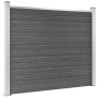 Black WPC fence panel set 353x146 cm by vidaXL, fence panels - Ref: Foro24-3070459, Price: 547,99 €, Discount: %