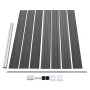 Black WPC fence panel set 353x146 cm by vidaXL, fence panels - Ref: Foro24-3070459, Price: 547,99 €, Discount: %