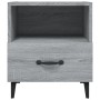 Mesita de noche 2 unidades madera contrachapada gris Sonoma de vidaXL, Mesitas de noche - Ref: Foro24-817306, Precio: 74,63 €...