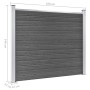 Black WPC fence panel set 353x146 cm by vidaXL, fence panels - Ref: Foro24-3070459, Price: 547,99 €, Discount: %