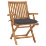 Folding garden chairs 6 pcs solid teak wood with cushions by vidaXL, Garden chairs - Ref: Foro24-3072765, Price: 769,99 €, Di...