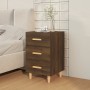 Mesita de noche madera de ingeniería marrón roble 40x40x66 cm de vidaXL, Mesitas de noche - Ref: Foro24-817323, Precio: 59,28...