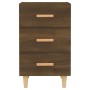 Mesita de noche madera de ingeniería marrón roble 40x40x66 cm de vidaXL, Mesitas de noche - Ref: Foro24-817323, Precio: 59,28...