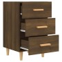 Oak brown engineered wood bedside table 40x40x66 cm by vidaXL, Nightstands - Ref: Foro24-817323, Price: 59,39 €, Discount: %