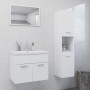 Engineered wood white bathroom furniture set by vidaXL, Bathroom furniture - Ref: Foro24-3070955, Price: 116,55 €, Discount: %