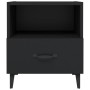 Two black plywood bedside tables by vidaXL, Nightstands - Ref: Foro24-812027, Price: 95,06 €, Discount: %