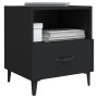 Two black plywood bedside tables by vidaXL, Nightstands - Ref: Foro24-812027, Price: 95,06 €, Discount: %