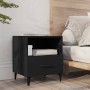 Two black plywood bedside tables by vidaXL, Nightstands - Ref: Foro24-812027, Price: 95,06 €, Discount: %