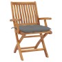 Folding garden chairs 6 pcs solid teak wood with cushions by vidaXL, Garden chairs - Ref: Foro24-3072766, Price: 737,85 €, Di...