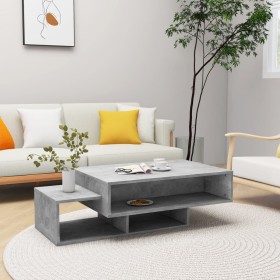 Concrete gray engineered wood coffee table 105x55x32 cm by vidaXL, Coffee table - Ref: Foro24-808526, Price: 65,40 €, Discoun...