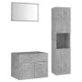 Concrete gray chipboard bathroom furniture set by vidaXL, Bathroom furniture - Ref: Foro24-3070959, Price: 144,00 €, Discount: %