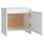 Mesitas de noche 2 uds madera ingeniería blanco 45x34x44,5 cm de vidaXL, Mesitas de noche - Ref: Foro24-809864, Precio: 73,16...