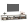 Mueble de TV con luces LED gris hormigón 240x35x40 cm de vidaXL, Muebles TV - Ref: Foro24-3152725, Precio: 144,80 €, Descuent...