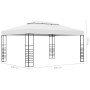 Pavillon mit weißen LED-Lichtbändern 4x3x2,7 m von vidaXL, Zelte und Pavillons - Ref: Foro24-3070307, Preis: 260,17 €, Rabatt: %