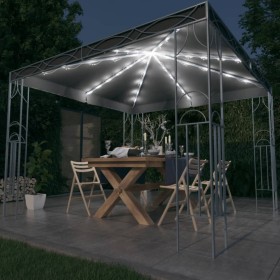 Cenador con tira de luces LED gris antracita 300x300 cm de vidaXL, Carpas y cenadores - Ref: Foro24-3070339, Precio: 267,54 €...