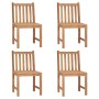 Garden chairs 4 units solid teak wood with cushions by vidaXL, Garden chairs - Ref: Foro24-3073097, Price: 423,99 €, Discount: %