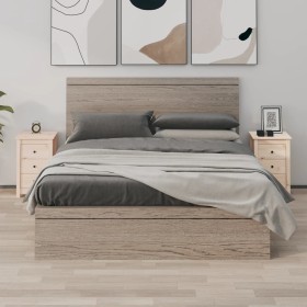 Mesitas de noche 2 uds madera maciza de pino 40x35x61,5 cm de vidaXL, Mesitas de noche - Ref: Foro24-813700, Precio: 125,67 €...