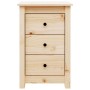 Mesitas de noche 2 uds madera maciza de pino 40x35x61,5 cm de vidaXL, Mesitas de noche - Ref: Foro24-813700, Precio: 125,55 €...