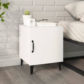 Mesita de noche madera contrachapada blanco de vidaXL, Mesitas de noche - Ref: Foro24-812060, Precio: 32,56 €, Descuento: %