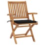 Folding garden chairs 8 pcs solid teak wood with cushions by vidaXL, Garden chairs - Ref: Foro24-3072784, Price: 843,99 €, Di...