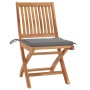 Folding garden chairs 8 pcs solid teak wood with cushions by vidaXL, Garden chairs - Ref: Foro24-3072862, Price: 727,80 €, Di...