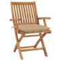 Folding garden chairs 8 pcs solid teak wood with cushions by vidaXL, Garden chairs - Ref: Foro24-3072795, Price: 984,40 €, Di...