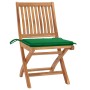 Folding garden chairs 6 pcs solid teak wood with cushions by vidaXL, Garden chairs - Ref: Foro24-3072839, Price: 507,30 €, Di...