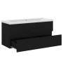 Black engineered wood cabinet with sink by vidaXL, bathroom vanities - Ref: Foro24-3071568, Price: 281,53 €, Discount: %