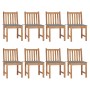 Garden chairs 8 units teak wood with cushions by vidaXL, Garden chairs - Ref: Foro24-3073143, Price: 820,99 €, Discount: %