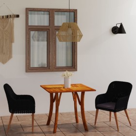 Juego de comedor para jardín 3 piezas negro de vidaXL, Conjuntos de jardín - Ref: Foro24-3071901, Precio: 335,99 €, Descuento: %