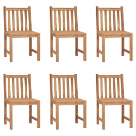 Garden chairs 6 units solid teak wood by vidaXL, Garden chairs - Ref: Foro24-3073086, Price: 558,99 €, Discount: %