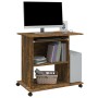 Smoked oak plywood desk 80x50x75 cm by vidaXL, Desks - Ref: Foro24-815543, Price: 77,28 €, Discount: %