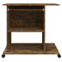 Smoked oak plywood desk 80x50x75 cm by vidaXL, Desks - Ref: Foro24-815543, Price: 77,28 €, Discount: %