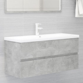 Concrete gray engineered wood cabinet with sink by vidaXL, bathroom vanities - Ref: Foro24-3071571, Price: 278,94 €, Discount: %