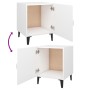 Mesitas de noche 2 unidades madera contrachapada blanca de vidaXL, Mesitas de noche - Ref: Foro24-812061, Precio: 58,36 €, De...