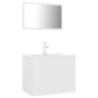 White engineered wood bathroom furniture set by vidaXL, Bathroom furniture - Ref: Foro24-3071675, Price: 203,44 €, Discount: %