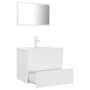 White engineered wood bathroom furniture set by vidaXL, Bathroom furniture - Ref: Foro24-3071675, Price: 203,44 €, Discount: %